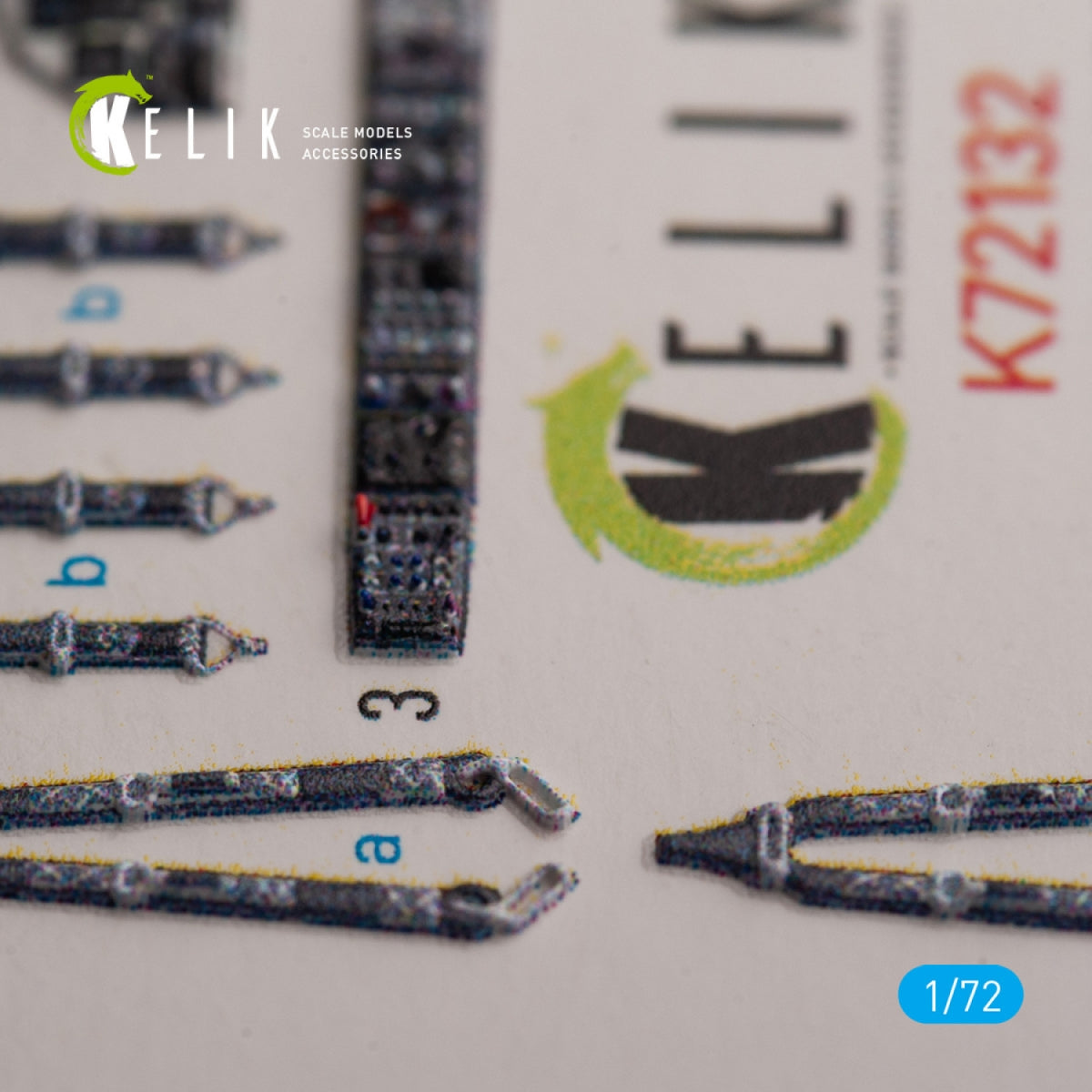 KELIK K72132 UH-2C SEASPRITE - interior 3D decals for Clear Prop kit 1/72 – imagen 3