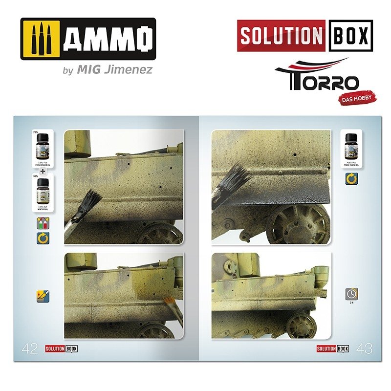 AMMO of Mig Jimenez 2414300000 SOLUTION BOX – WWII GERMAN TANKS – zdjęcie 7