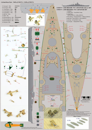 Pontos 27001F1 BISMARCK 1941 Detail Up Set Advanced 1/200 – imagen 21