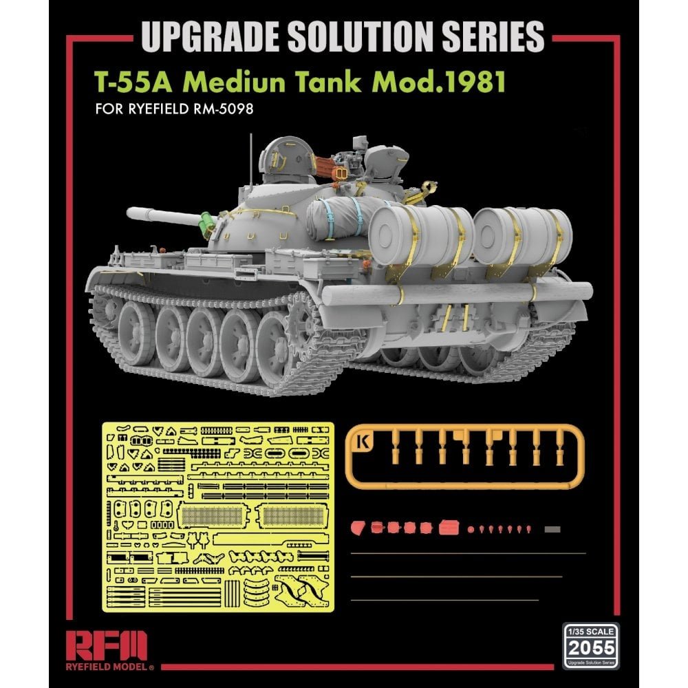 Rye Field Model 2055 T-55A Medium Tank Mod. 1981 for RFM5098 - Upgrade Solution 1/35 – image 2