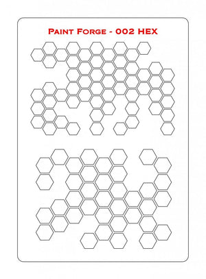 Paint Forge PFST002L STENCIL - HEX 2 – immagine 2