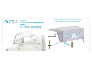 Quinta Studio QR35017 Straps for cancas cover, type A 1/35 – imagen 2