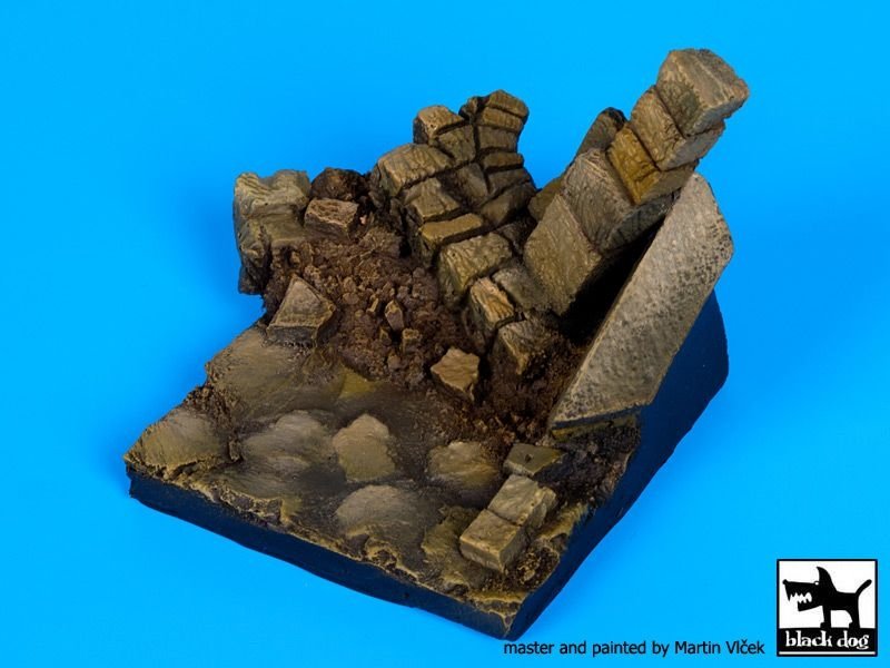 Black Dog D35055 Ruined wall N°2 base 1/35 – imagen 2