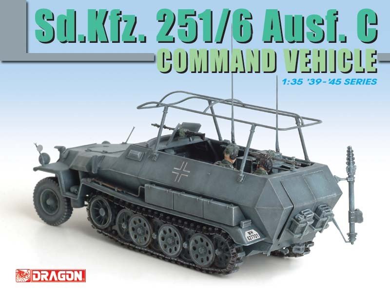 Dragon 6206 Sd.Kfz. 251/6 Ausf. C Command Vehicle 1/35 – image 5
