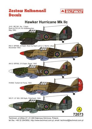 Techmod 72073 - Hawker Hurricane IIc 1/72 – zdjęcie 2