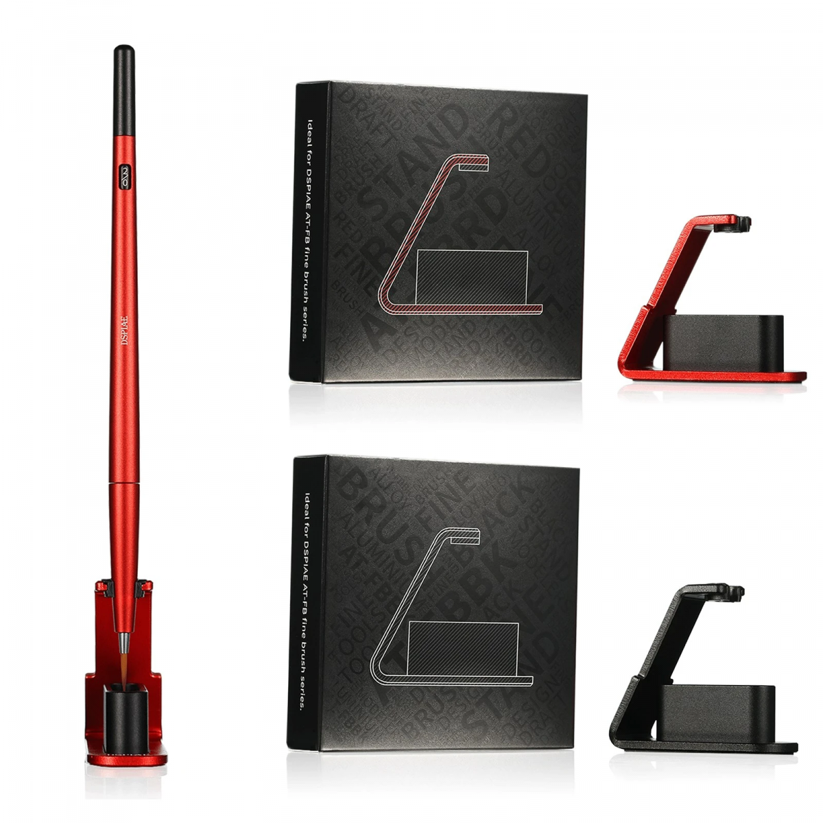 DSPIAE AT-FBRD Fine Brush Stand - Red / Stojak na pędzel – imagen 2