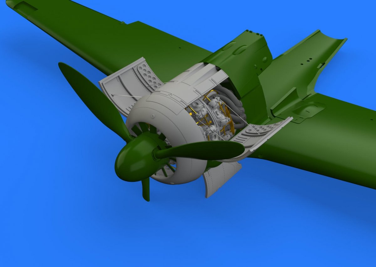 Eduard 648364 Fw 190A-3 engine EDUARD 1/48