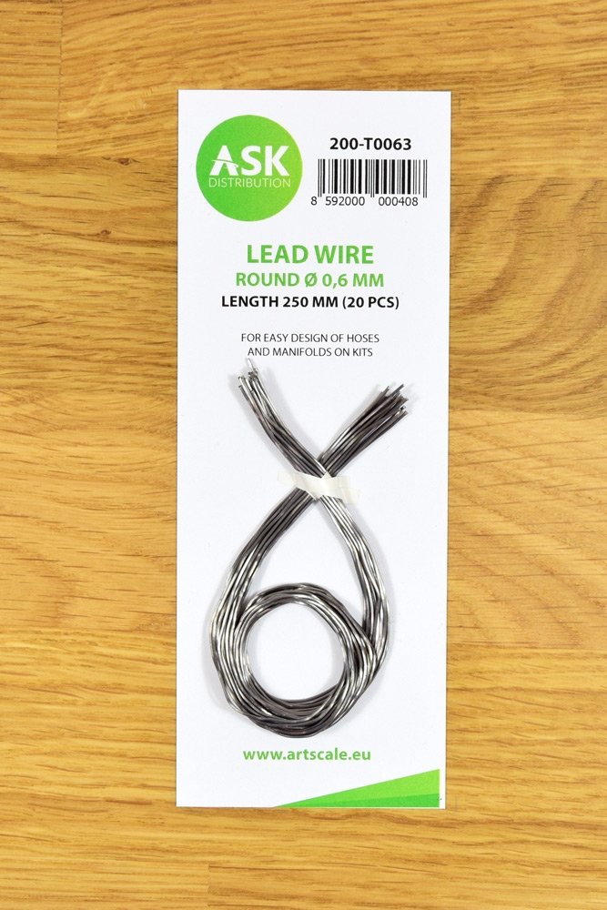 Fil conducteur ASK T0063 - Rond Ø 0,6 mm x 250 mm (20 pièces)