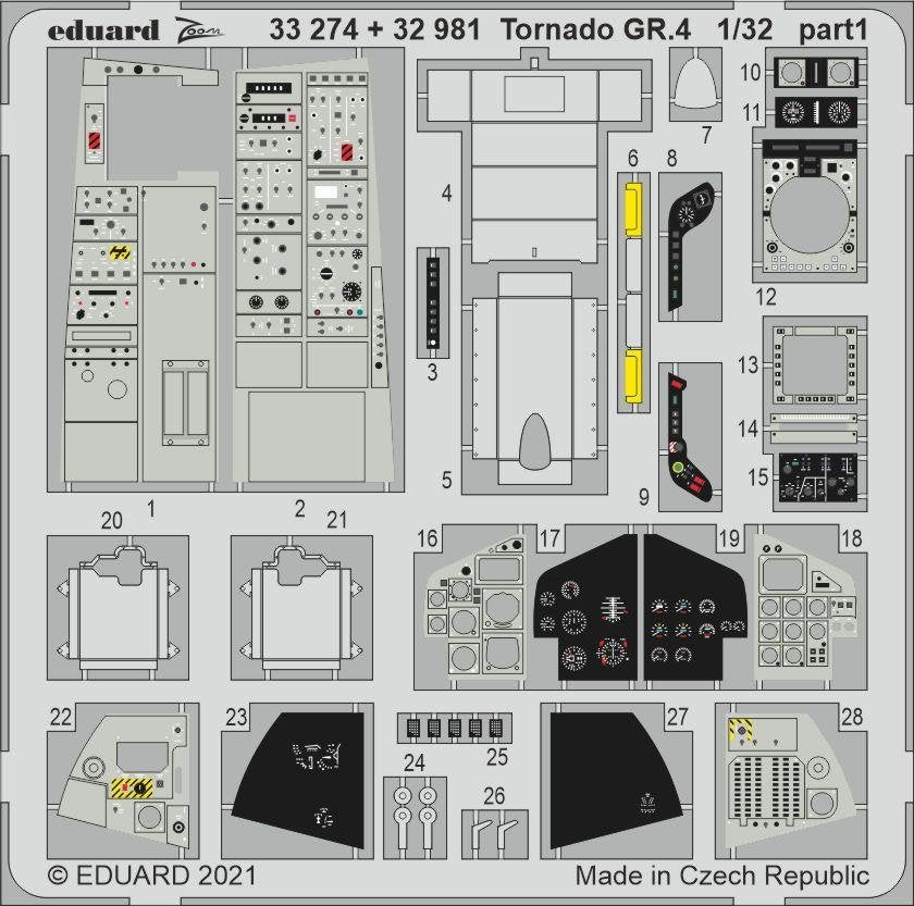Eduard 33274 Tornado GR.4 for ITALERI 1/32 – imagen 2