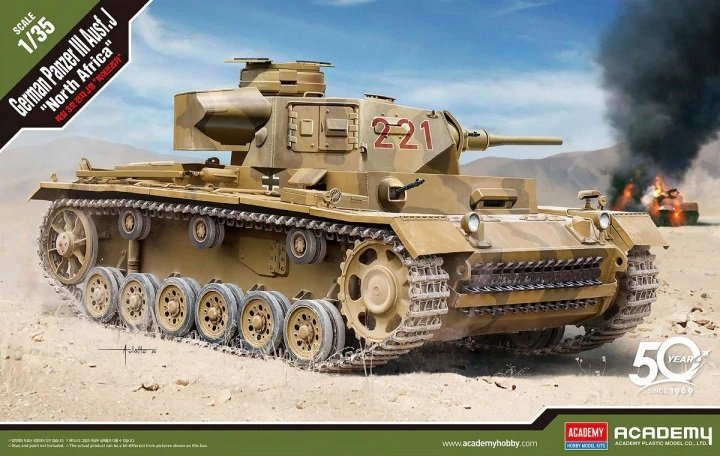 Academy 13531 Panzer III Ausf. J "North Afrika" 1/35