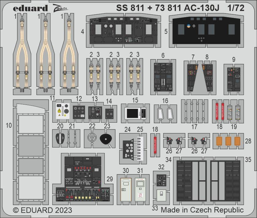 Eduard BIG72178 AC-130J PART I ZVEZDA 1/72 – zdjęcie 5