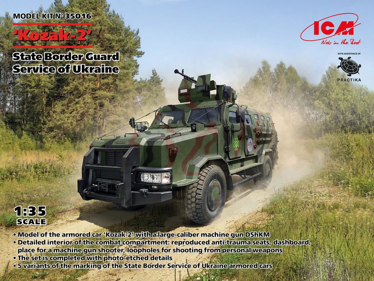 ICM 35016 Kozak-2 Service national des gardes-frontières d'Ukraine 1/35