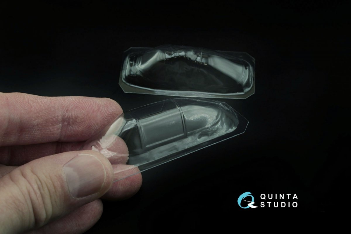 Quinta Studio QC32001 Yak-3 vacuformed clear canopy, open &amp;amp; close position (for Special Hobby kit) 1/32 – Bild 4