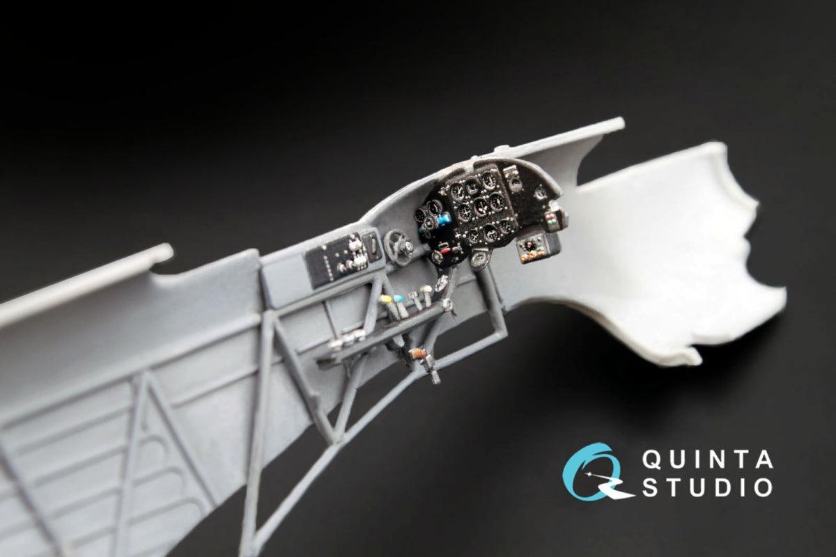 Quinta Studio QD48004 Yak-1B (late production) 3D-Printed &amp;amp; coloured Interior on decal pape (for all kits) 1/48 – imagen 9