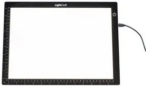 Lightcraft LC2004LED Ultraslim A4 Lightbox / Pulpit podświetlany, typu ultra slim, A4, obszar roboczy 320mm x 230mm, zewnętrzny 360mm x 270mm – immagine 2
