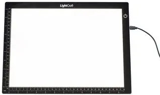 Lightcraft LC2004LED Ultraslim A4 Lightbox / Pulpit podświetlany, typu ultra slim, A4, obszar roboczy 320mm x 230mm, zewnętrzny 360mm x 270mm – immagine 2