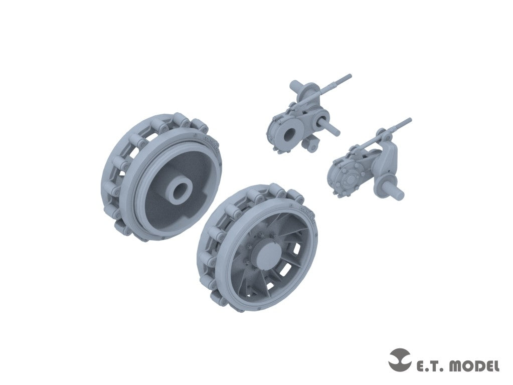 E.T. Model P35-405 WWII German Sd.kfz.251/Sd.kfz.11 Track links &amp;amp; Sprockets Early 3d Printed 1/35 – imagen 2