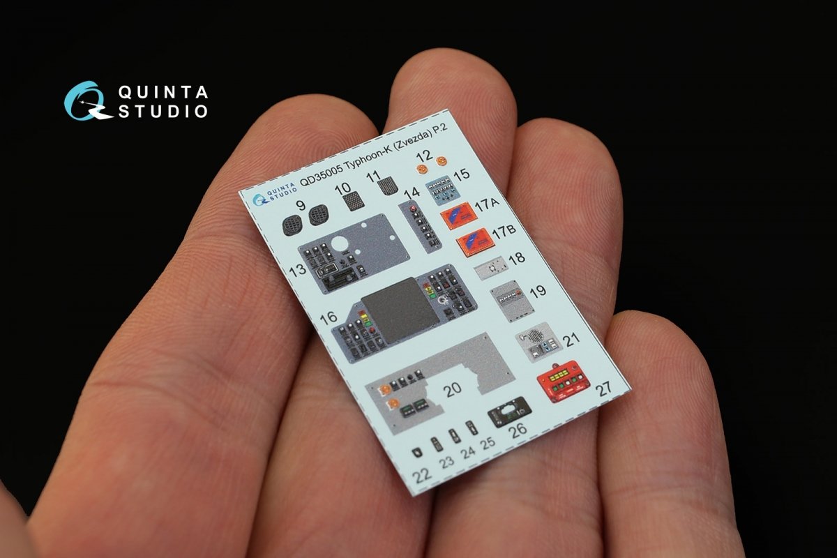 Quinta Studio QD35005 MRAP Typhoon-K 3D-Printed &amp;amp; coloured Interior on decal paper (for Zvezda kits) 1/35 – immagine 7
