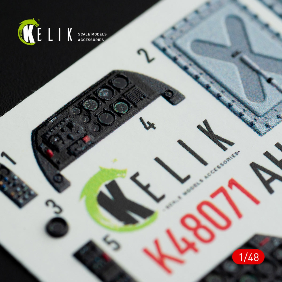 KELIK K48071 AH-1G INTERIOR 3D DECALS FOR ICM/SPECIALHOBBY KIT 1/48 – imagen 6