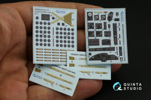 Quinta Studio QD48266 He 111H-3/H-6 3D-Printed &amp;amp; coloured Interior on decal paper ( ICM ) 1/48 – imagen 12