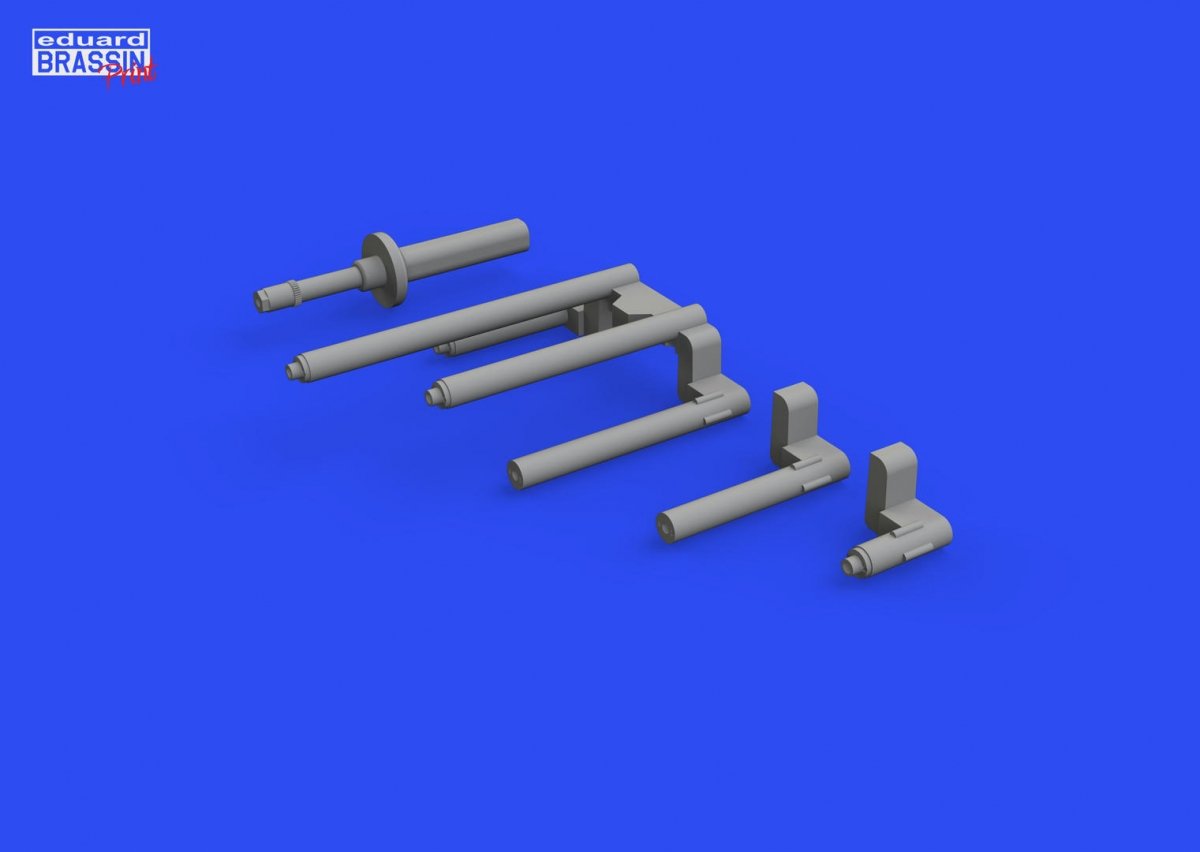Eduard 648789 P-38J gun barrels PRINT TAMIYA 1/48 – imagen 3