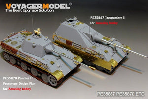 Voyager Model PE35867 WWII German Jagdpanther II tank destroyer basic gor AMUSING HOBBY 1/35 – immagine 9