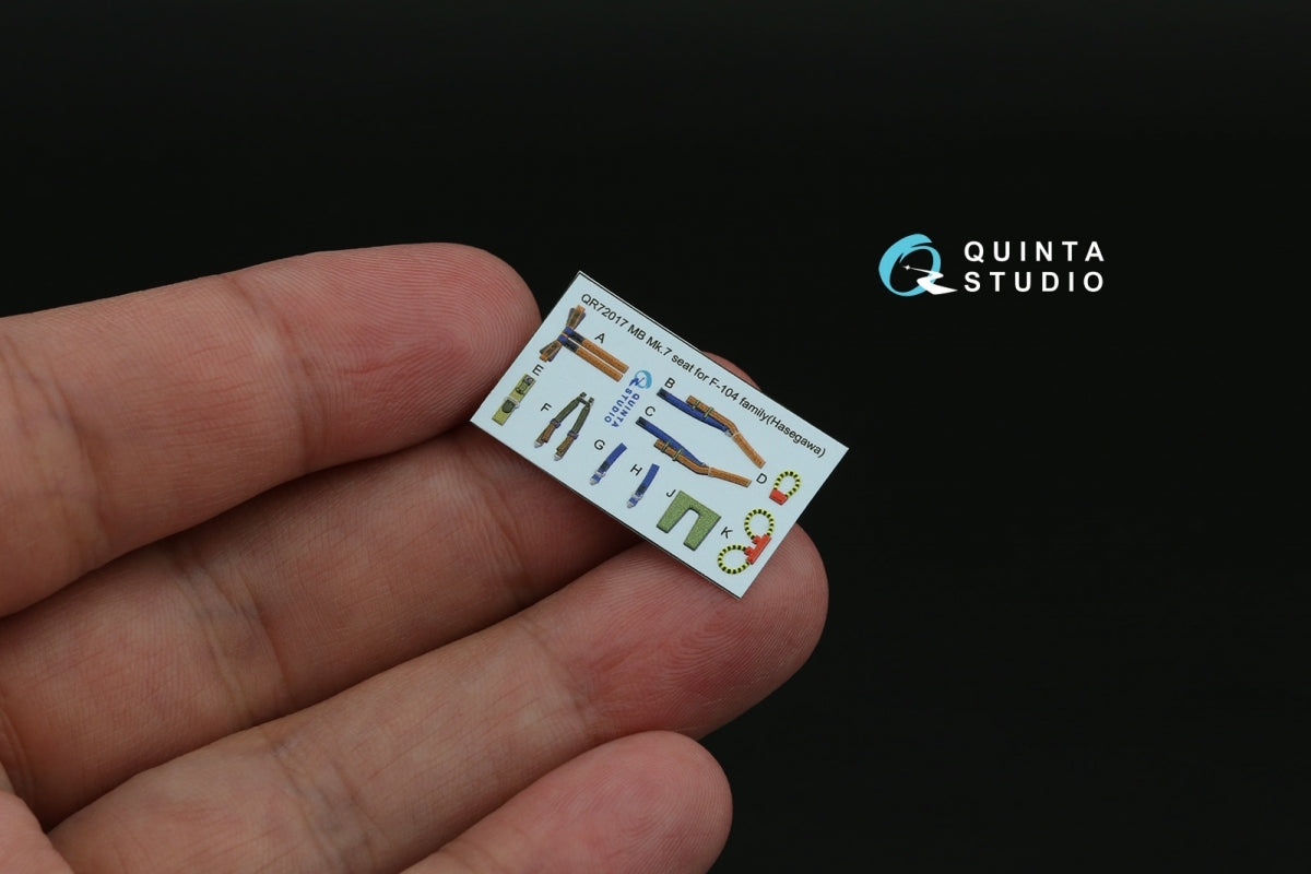 Intérieur imprimé en 3D et coloré sur papier décalcomanie Quinta Studio QD72101 F-104S (Hasegawa) 1/72 – image 6
