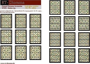RT-Diorama 35847 Printed Accessories: Lead-glass windows 1/35