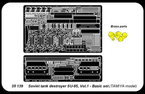 Aber 35139 canon de char soviétique SU-85 partie 1 ensemble de base (TAM) (1/35) – image 4