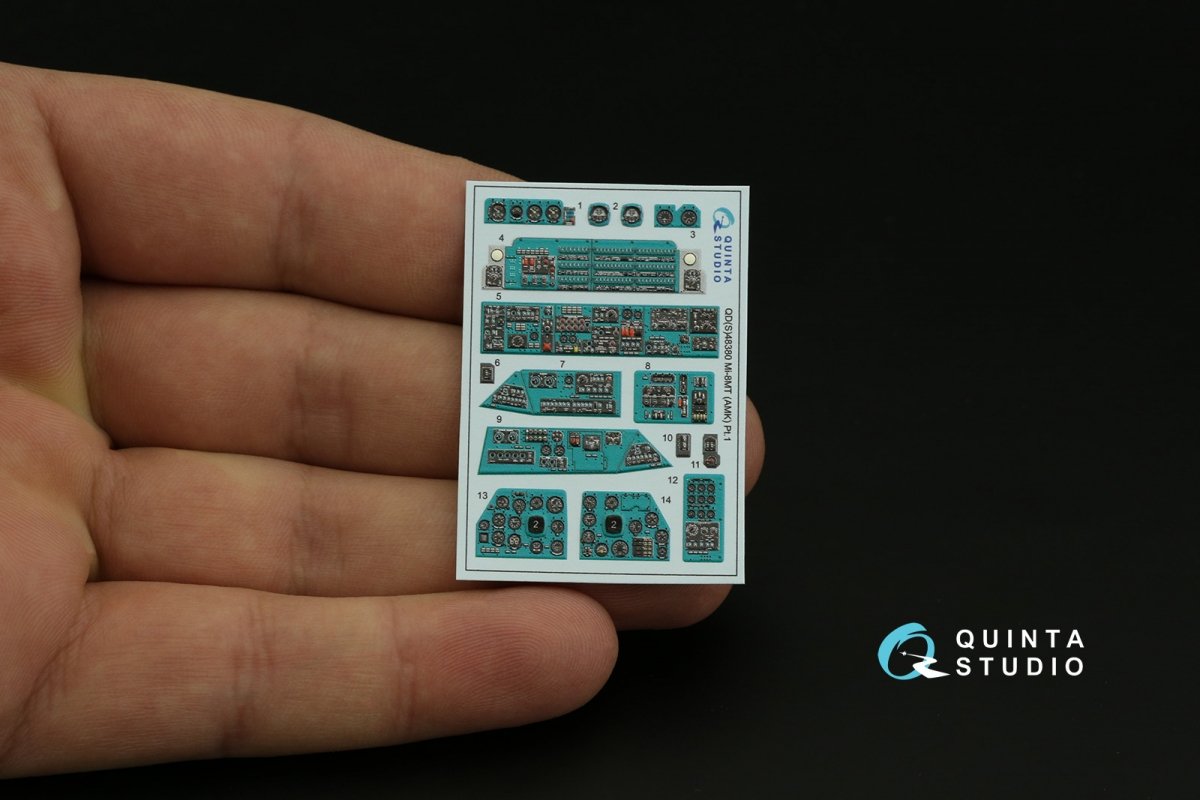 Quinta Studio QDS-48380 Mi-8MT 3D-Printed &amp;amp; coloured Interior on decal paper (AMK) (Small version) 1/48 – imagen 3