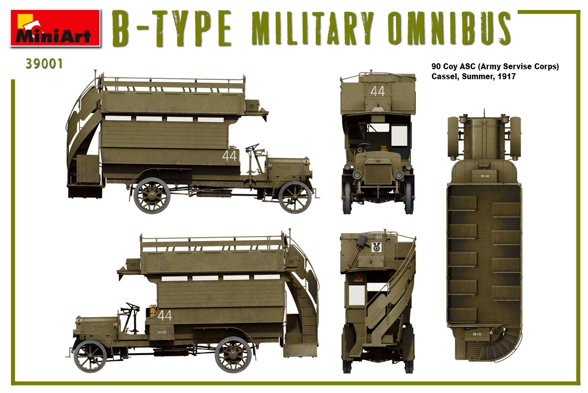 MiniArt 39001 B-TYPE MILITARY OMNIBUS 1/35 – zdjęcie 8