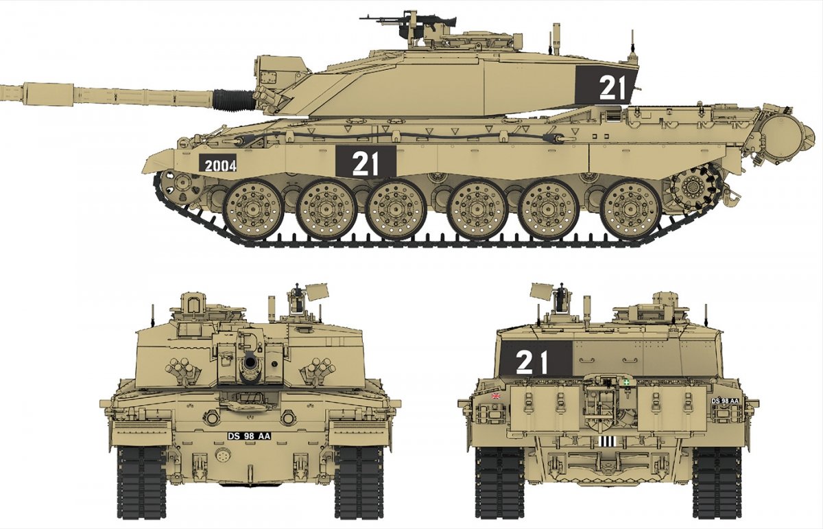 Rye Field Model 5062 Challenger 2 with workable track links 1/35 – Bild 6