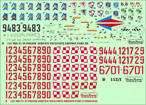ModelMaker Decals D48152 MiG-21 in Polish service exclusive edition part III 1/48 – imagen 9