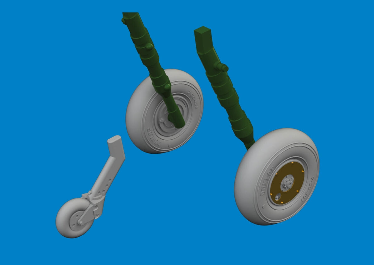 Eduard 672407 Spitfire Mk. V wheels Tamiya 1/72 – imagen 2