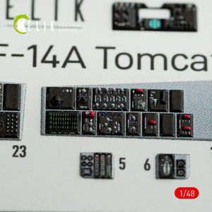 KELIK K48074 F-14A TOMCAT INTERIOR 3D DECALS FOR ITALERI KIT 1/48 – immagine 8