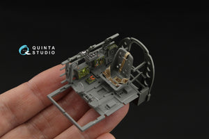 Quinta Studio QD35083 A6M2 Zero (Mitsubishi Prod.) 3D-Printed &amp;amp; coloured Interior on decal paper (Border Model) 1/35 – zdjęcie 6