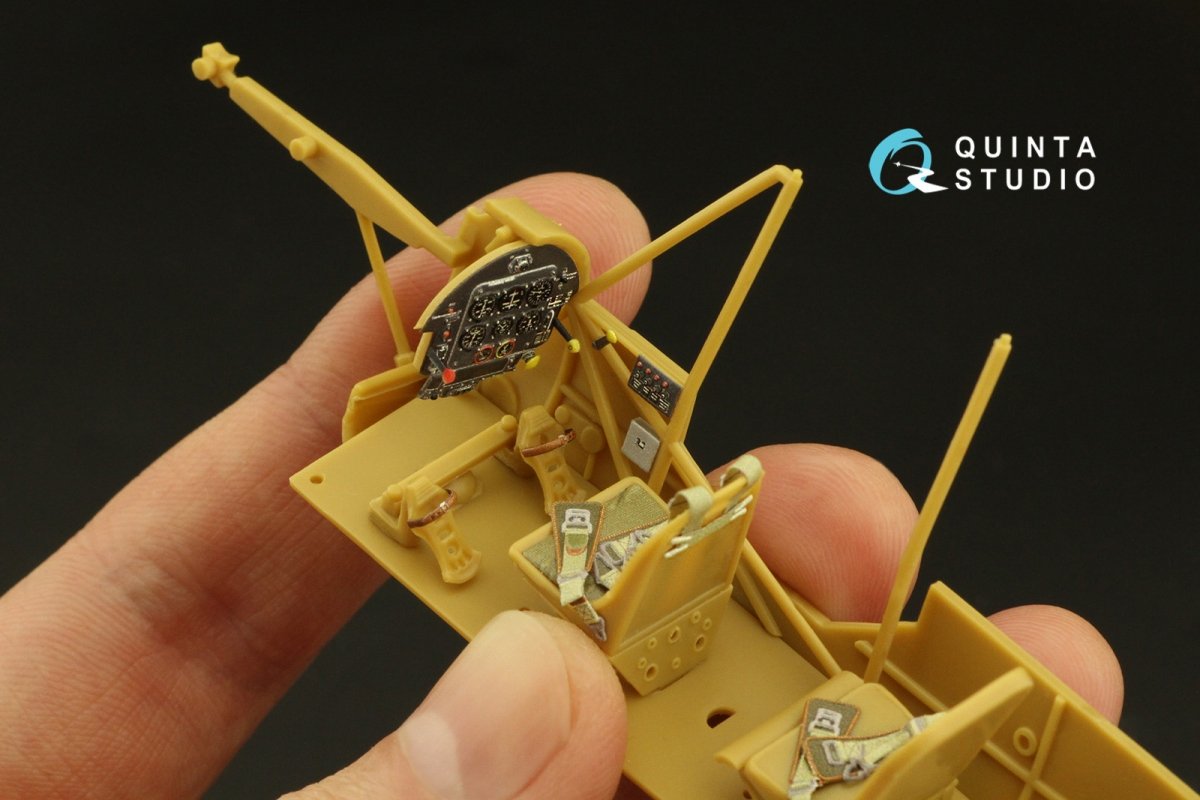 Quinta Studio QD35072 Fi 156C 3D-Printed &amp;amp; coloured Interior on decal paper (Hobby Boss (ex-Tristar)) 1/35 – imagen 8
