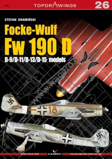 Kagero 7026 Focke-Wulf Fw 190 D. D-9/D-11/D-13/D-15 models EN/PL