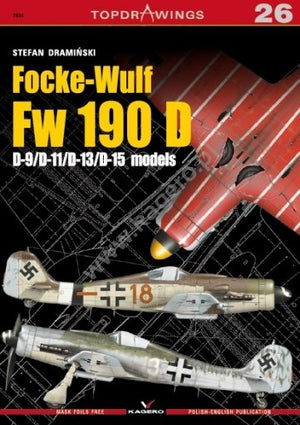Kagero 7026 Focke-Wulf Fw 190 D. D-9/D-11/D-13/D-15 models EN/PL
