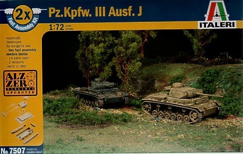 Italeri 7507 Panzer III Ausf J 1/72