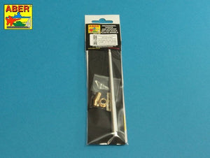 Aber 35l-232 10,5cm KwK L/70 barrel with perforated muzzle brake for German Pz.Kpfw. VII Lowe or VK 7201(K) 1/35 – immagine 2