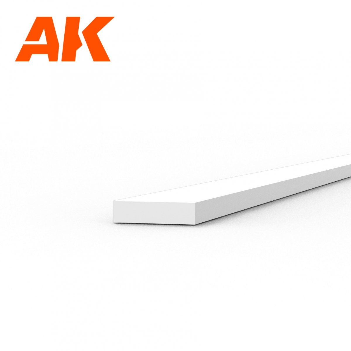 AK Interactive AK6509 STRIPS 0.50 X 2.00 X 350MM – STYRENE STRIP – (10 UNITS) – immagine 2