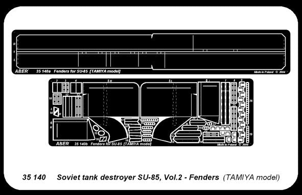 Aber 35140 Radzieckie działo pancerne SU-85 cz.2 zestaw dodatkowy blotniki (TAM) 1/35 – Bild 4