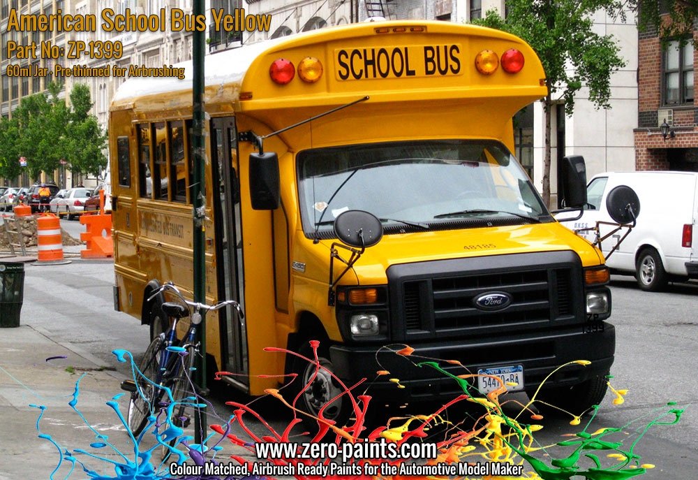 Zero Paints ZP-1399 American School Bus Yellow Paint 60ml – imagen 2