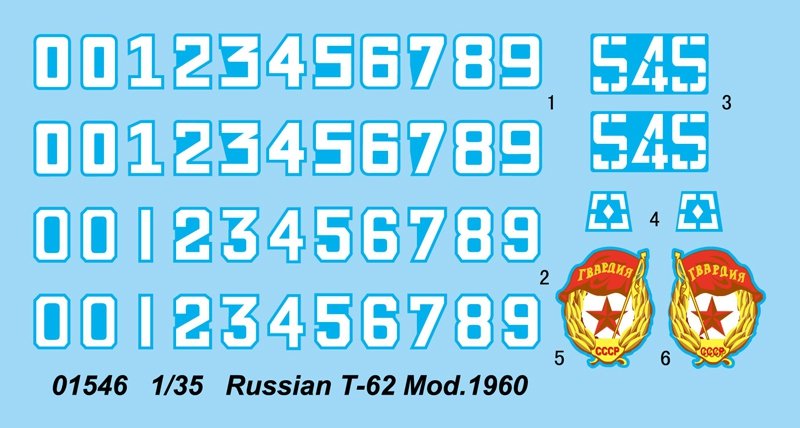 Trumpeter 01546 Russian T-62 Mod.1960 1/35 – imagen 8