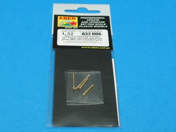 Aber A32006 Set of 2 barrels for German 13mm aircraft machine guns MG 131 (middle type) 1/32 – imagen 5