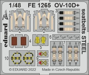 Ceintures de sécurité Eduard FE1265 OV-10D+ en acier ICM 1/48