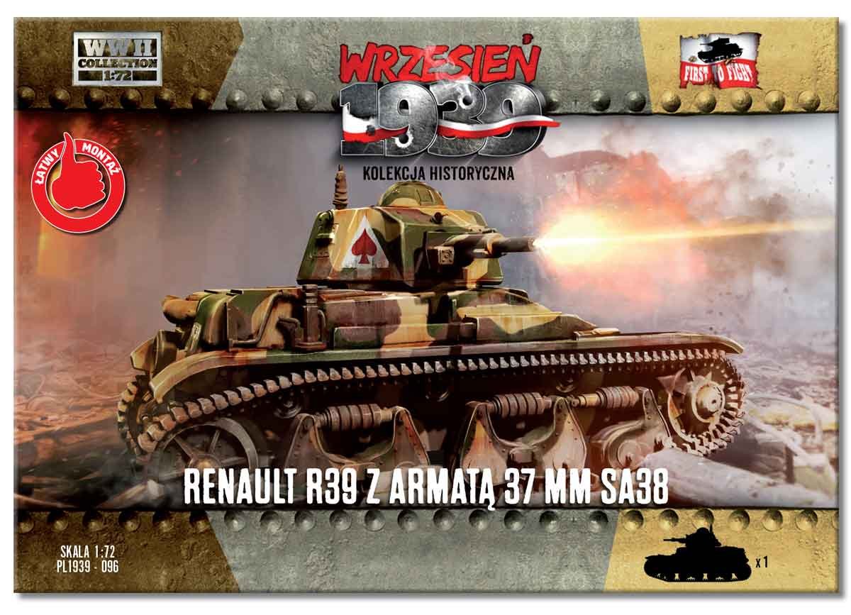 First To Fight PL096 Renault R39 z armatą 37mm SA38 1/72 – Bild 2