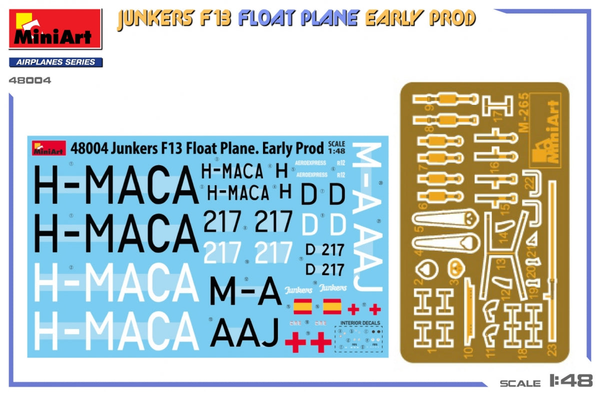 MiniArt 48004 Junkers F13 Float Plane. Early Prod 1/48 – immagine 2