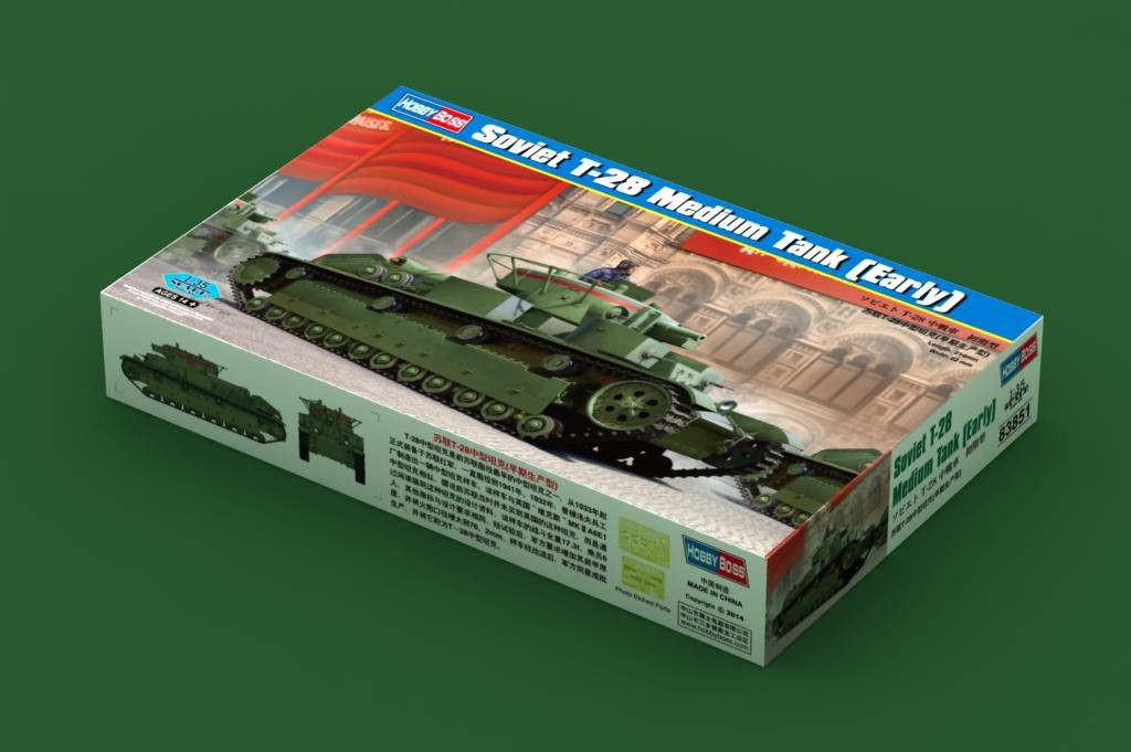 Hobby Boss 83851 Soviet T-28 Medium Tank (Early) 1/35 – imagen 2